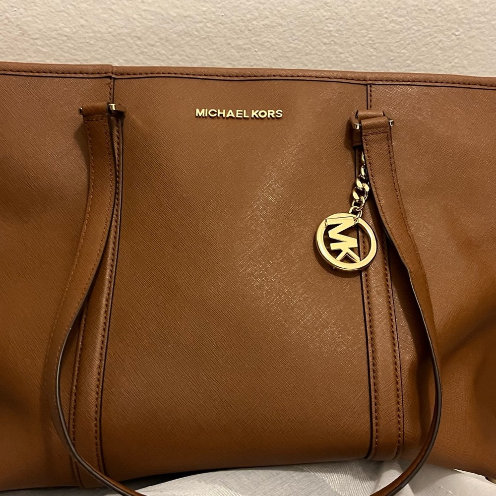 Michael Kors Brown Leather Tote